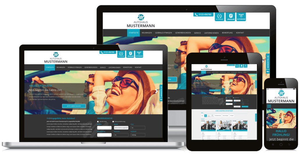 Responsives Autohaus Webdesign